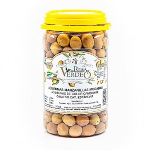 Aceitunas Manzanilla Moradas con Hueso La Reina del Verdeo